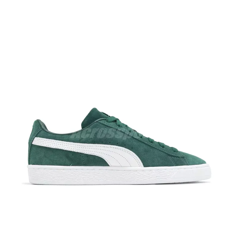 PUMA Suede Classic Wear resistant And Lightweight Low Top Skateboard Shoes Unisex Green-1
