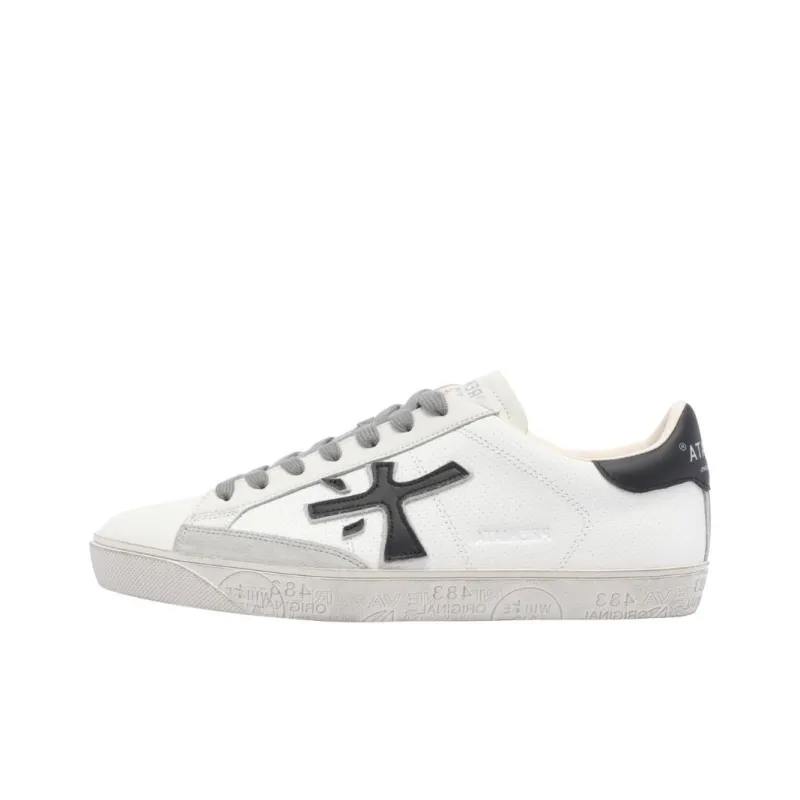 PREMIATA Steven Low Top Skateboard Shoes Men's White-0