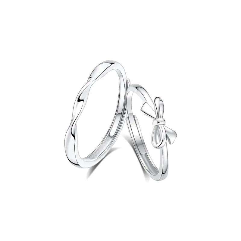 WINY 925 Sterling Silver Rings Unisex Silver-0