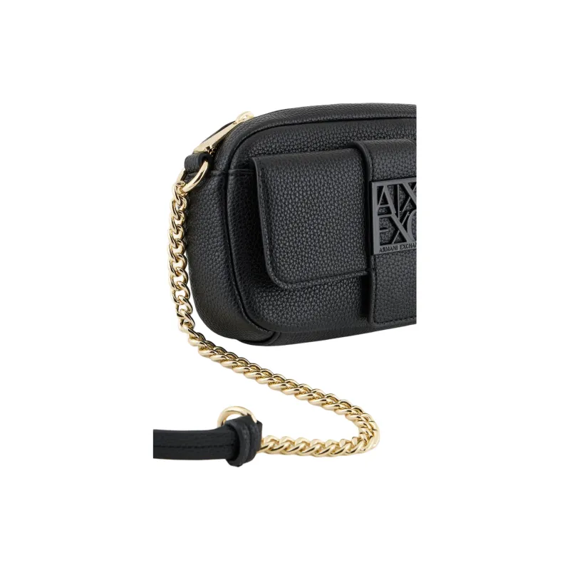 ARMANI EXCHANGEAE Polyurethane One Shoulder Messenger Crossbody Bag Trumpets Women's Black-3