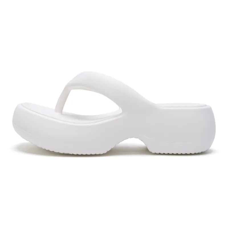 Soft EVA Ankle Platform Height Increasing Women's Flip Flops, Minimalist Style, Versatile Comfortable Home Slippers-9