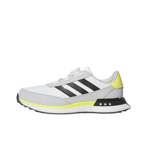 Adidas S2G SL BOA Anti Slip Wear Resistant Low Top Golf Shoes Men's Gray Black Yellow