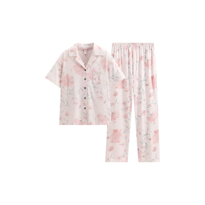 FENTENG Pajama Set Women's Shrimp Pink-0