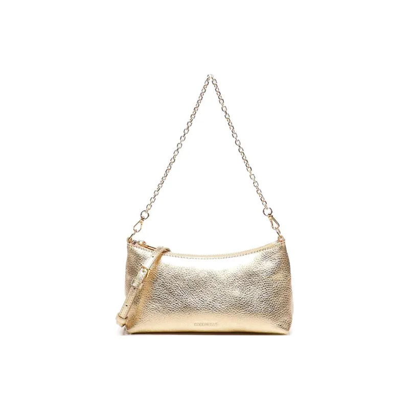 COCCINELLE Aura Logo Printed Chain Linked Shoulder Bag-0