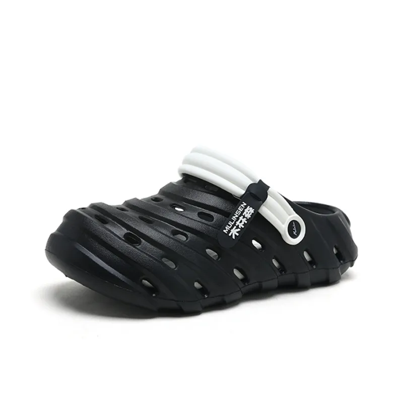 Mulinsen Clogs Men's Black White-1