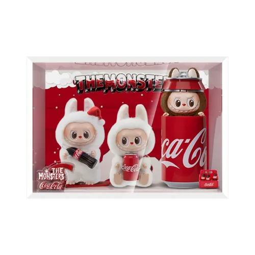 LIGHT YOUR BRICKS Pop Mart Labubu Coca Cola Collection Vinyl Face Display Case Model Accessories