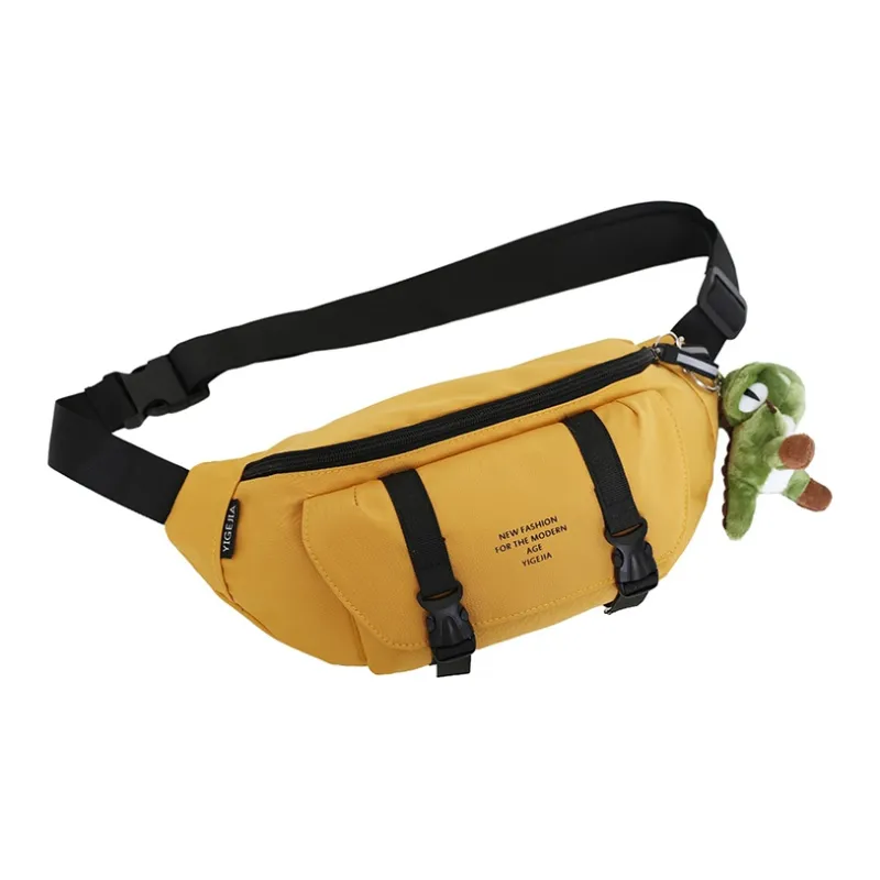 GOBLIN SHARKS 1759 Nylon Sling Bag Regular Unisex Black/Yellow/Green/Blue/Burgundy-1