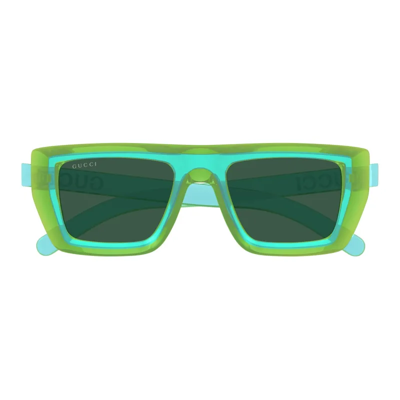 GUCCI Plastic Square Sunglasses Unisex Green-2