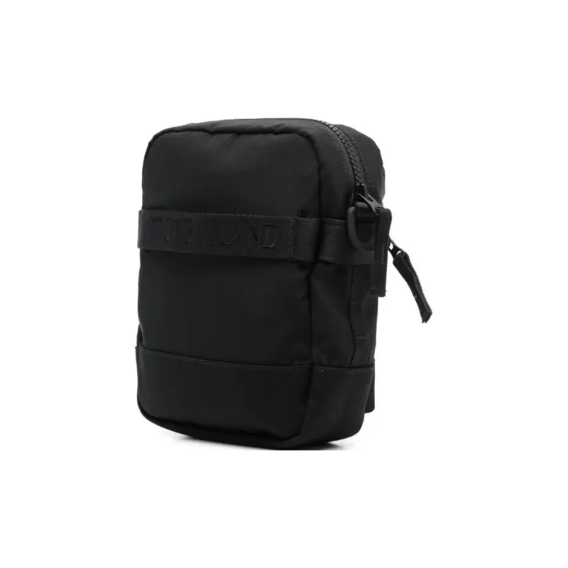 STONE ISLAND Nylon Crossbody Bag Men's Black-1