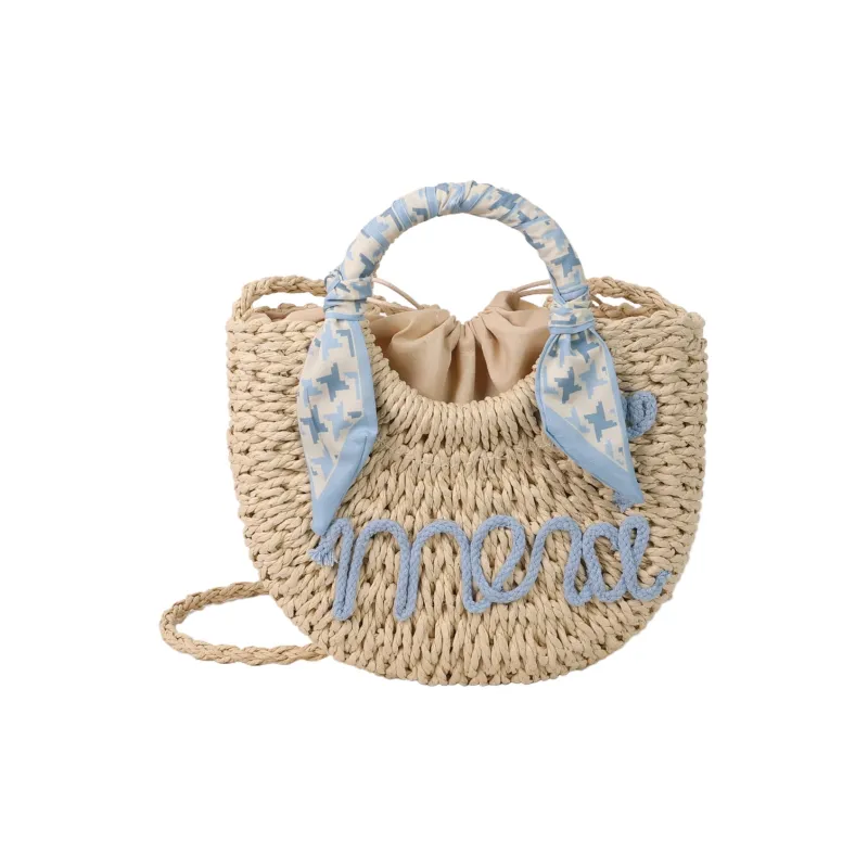 Yalu Woven Handbag Women's Orange/Yellow/Pink/Blue-19