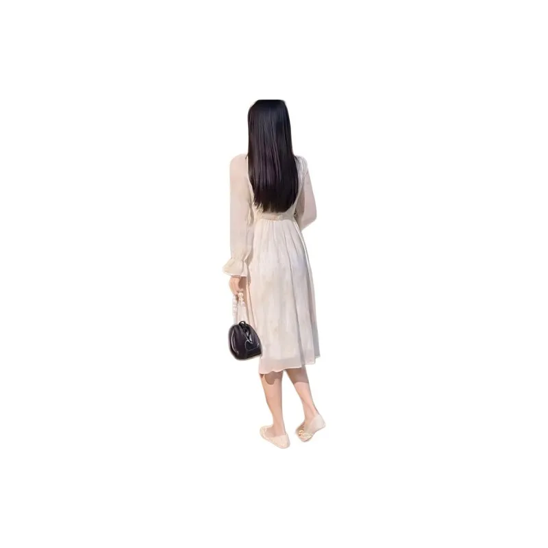 KEAB Long Sleeved Dresses Women's Apricot-1