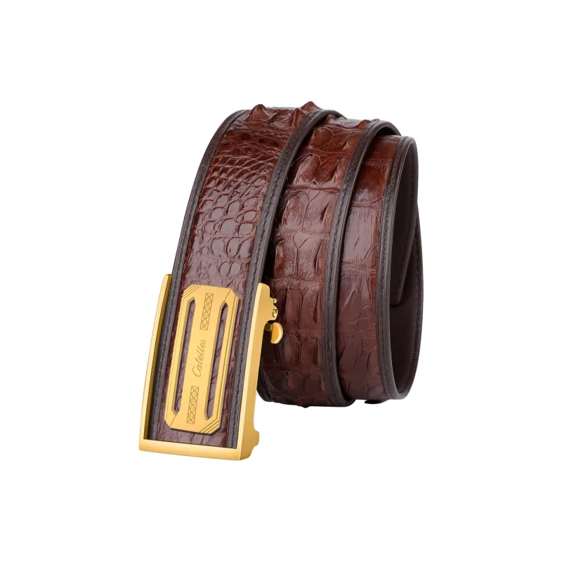 CATELLES Crocodile Leather Leather Belts Men's 3.5cm/3.8cm-8
