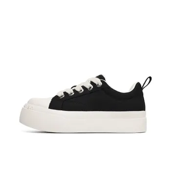 APRHE Low Top Canvas Shoes Unisex Black