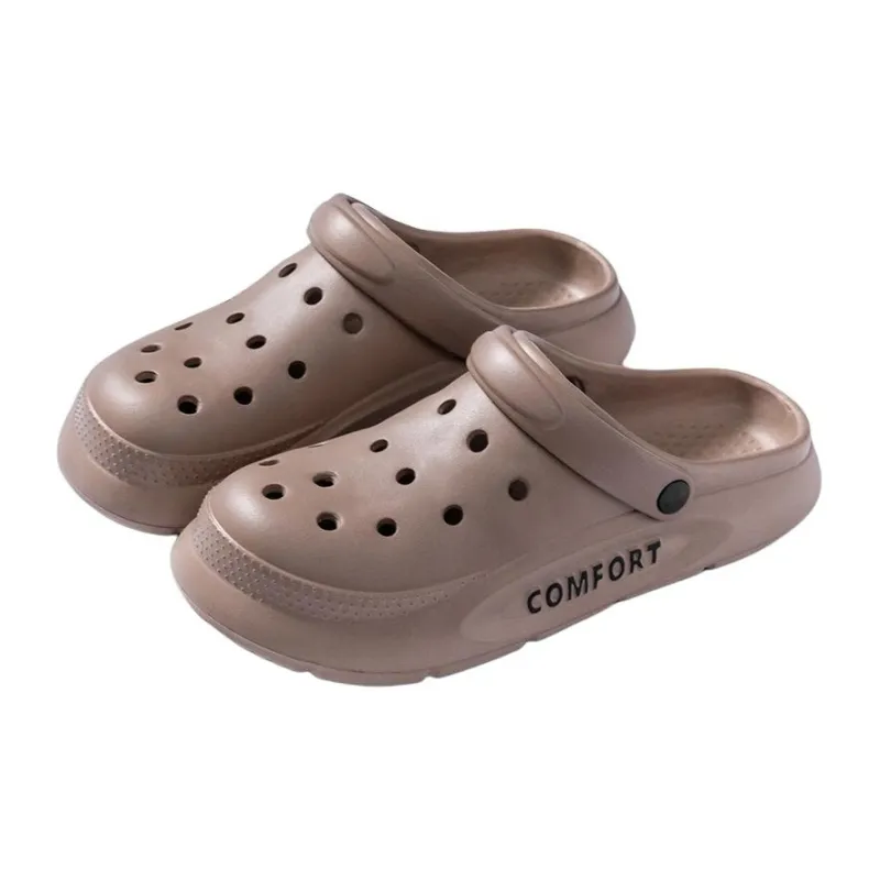 LUNNIFEIYA EVA Soft Sole Summer Clogs Home Indoor Slip Resistant Closed Toe Slippers-5