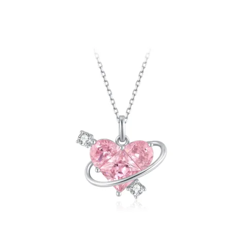SHUIBEI S925 Sterling Silver Synthetic Cubic Zirconia Necklaces Women's