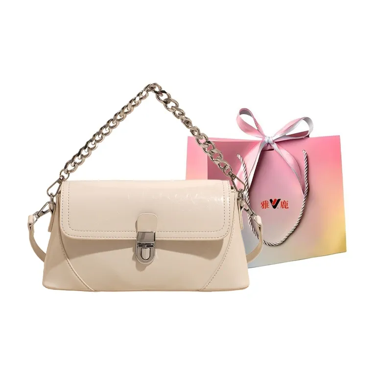 Yalu PU Handbag Women's Silver/Ecru/Khaki/Green/Black-7