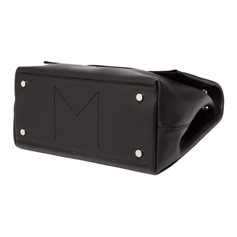 MaxMara Calfskin Shoulder Bag Women's Black-3