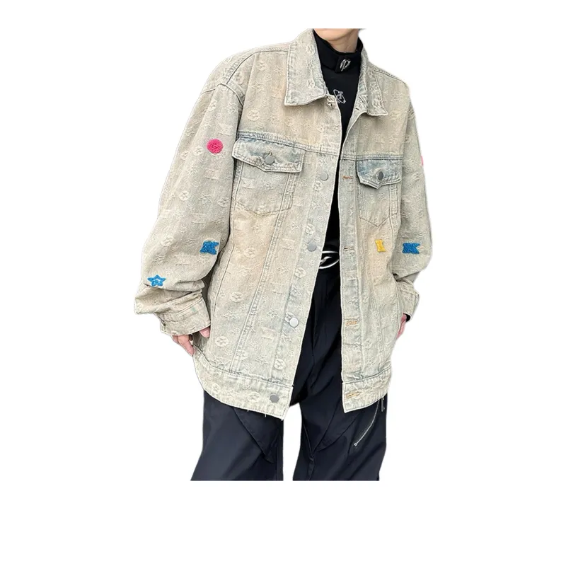 FA2LO Denim Jacket Unisex Yellow Mud-2