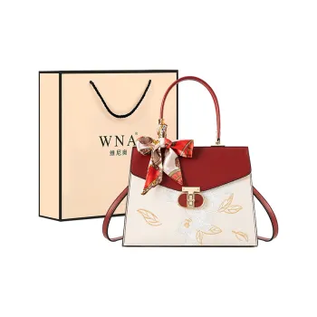 Vigno Synthetic Leather Handbag One Shoulder Crossbody Regular Women's Red