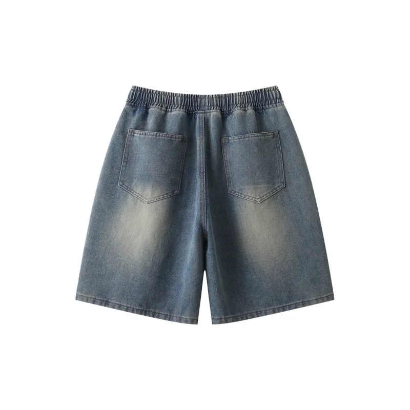 WARNING LIGHT Denim Shorts Unisex-3