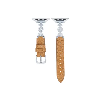 PULAISI Apple Compatibility Watch Band 190mm Genuine Leather Material