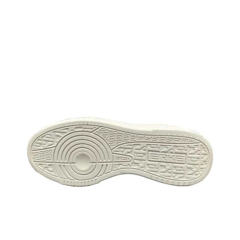 Erke Non slip Lightweight Low Top Skateboard Shoes Men's White Gray-3