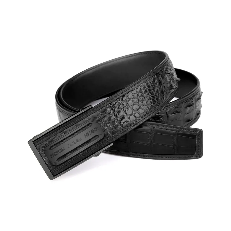 CATELLES Crocodile Leather Leather Belts Men's 3.5cm/3.8cm-16