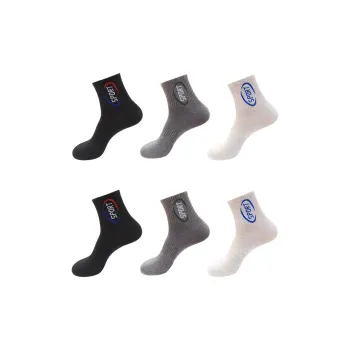Lanza Mid Calf Socks Unisex 6 Pack