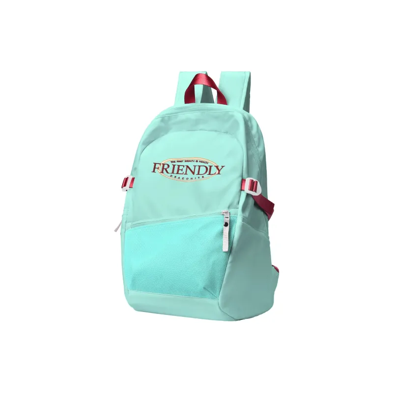 DRACONITE Polyester Student Backpack Regular Unisex Ecru-6
