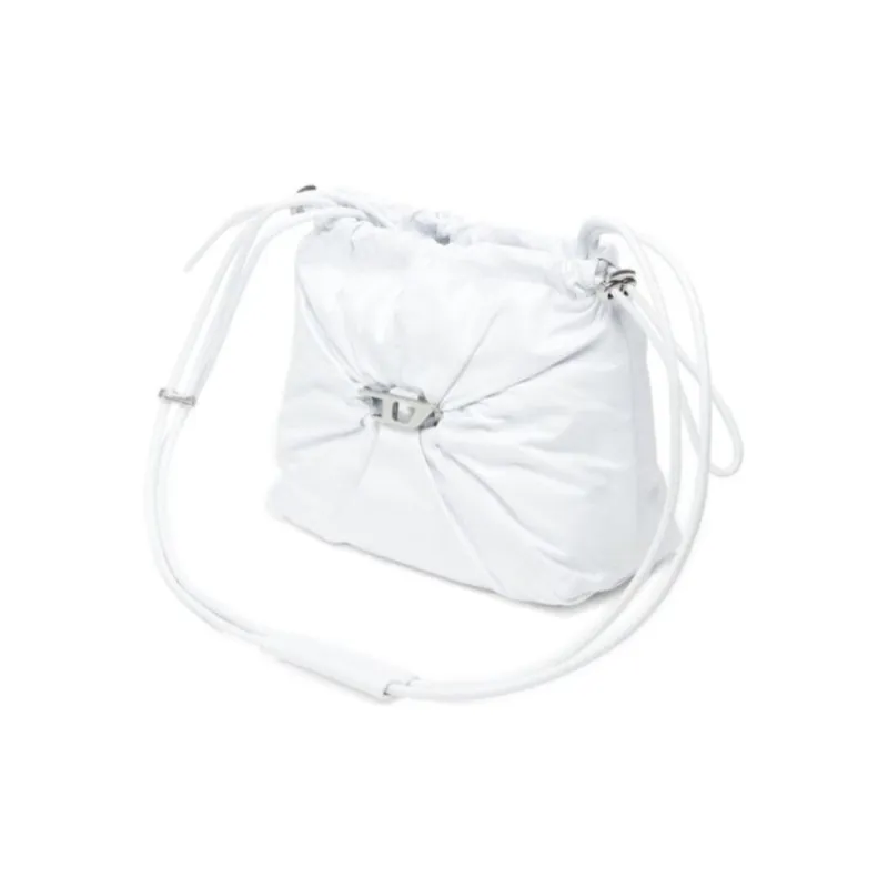 DIESEL Cow Leather Shoulder Bag Women's White-1