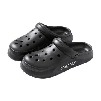 LUNNIFEIYA EVA Soft Sole Summer Clogs Home Indoor Slip Resistant Closed Toe Slippers