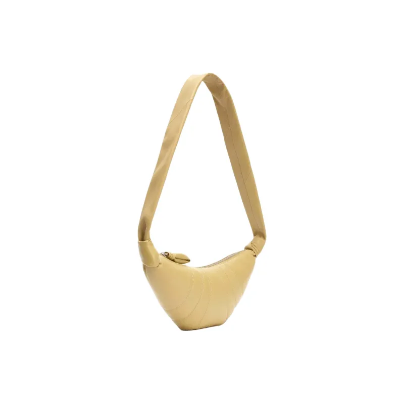 Lemaire Sheepskin Croissant Bag, Crossbody Bag, Shoulder Bag Unisex Ginger Yellow-2