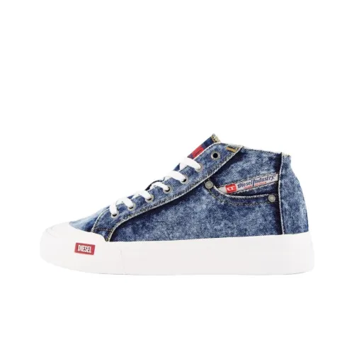 DIESEL S Athos Mid Top Skateboard Shoes Women's Blue