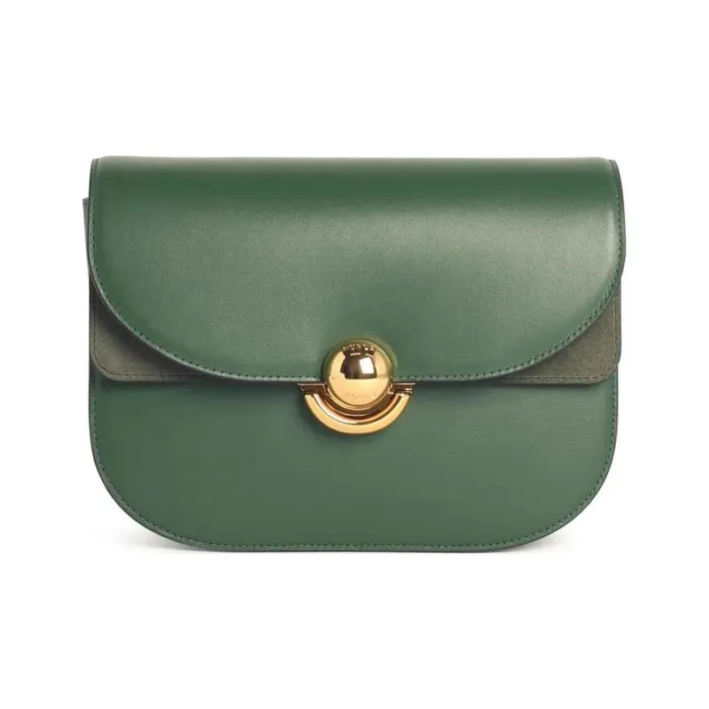 Furla Cow Leather Crossbody Bag, Shoulder Bag Women's Green-0