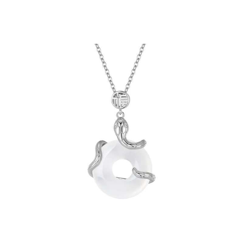 Di Su Xing Chalcedony Jade Necklaces Women's-6