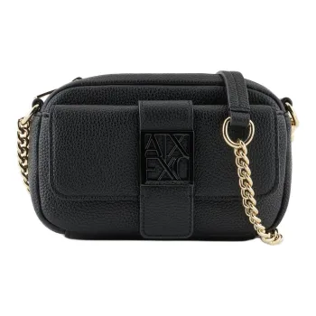 ARMANI EXCHANGEAE Polyurethane One Shoulder Messenger Crossbody Bag Small Size Women's Black