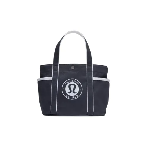 Lululemon Cotton Tote Bag, Shopping Bag, Handbag Mini Unisex Marine Blue & Dyed Pink Blue
