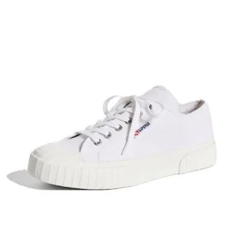 SUPERGA Abrasion Resistant Low Top Canvas Shoes Unisex White