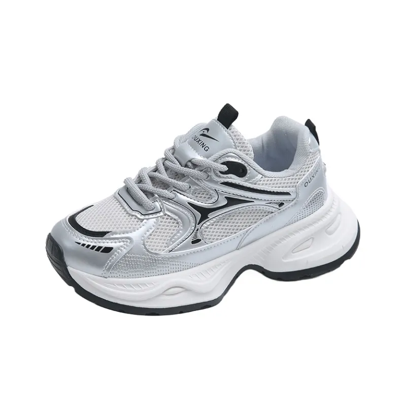 Lycakington Abrasion Resistant Height Increasing Low Top Chunky Sneakers Women's-4