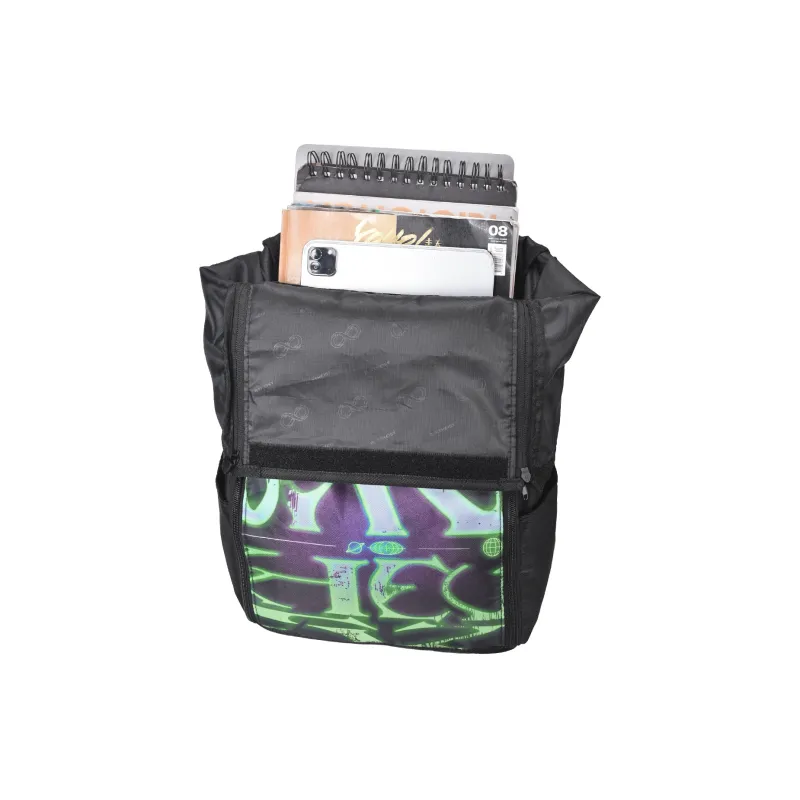 8atheist Polyester Backpack Regular Unisex Black-2