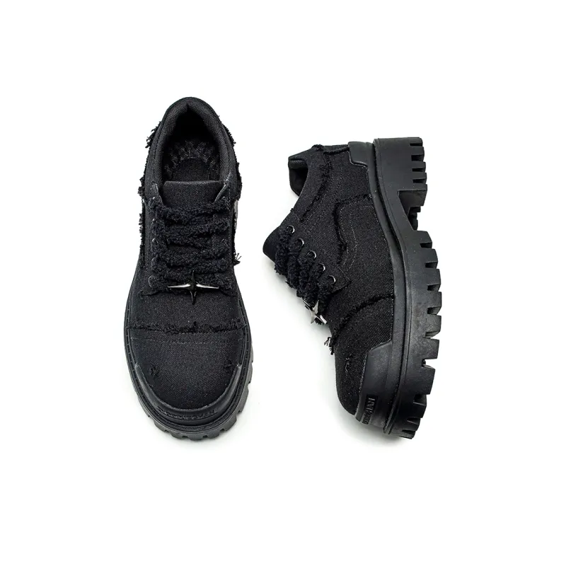 ESTEE GEEA Anti-Slip And Wear-Resistant Coverage Support Low-Top Casual Shoes Men's Black-2
