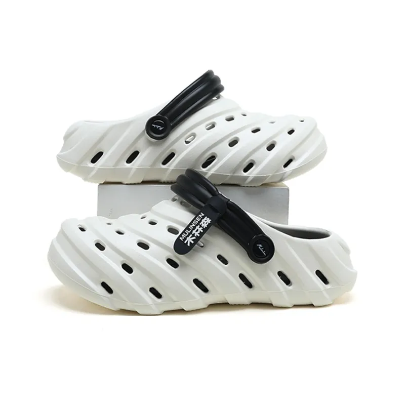 Mulinsen Clogs Men's White Black-2