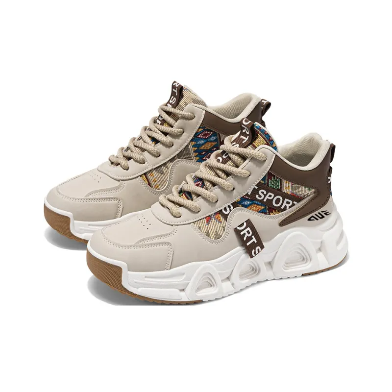 Prince McQueen Shock Absorbers With Slip Resistant And Abrasion Resistant Properties High Top Casual Shoes Men's-7