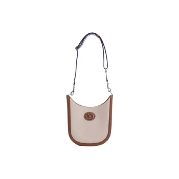 Valentino Canvas Canvas Bag Shoulder Bags Medium Size Women's Khaki