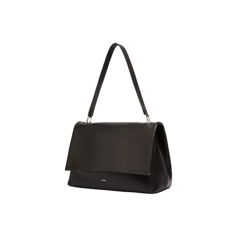 MaxMara Calfskin Shoulder Bag Women's Black-1