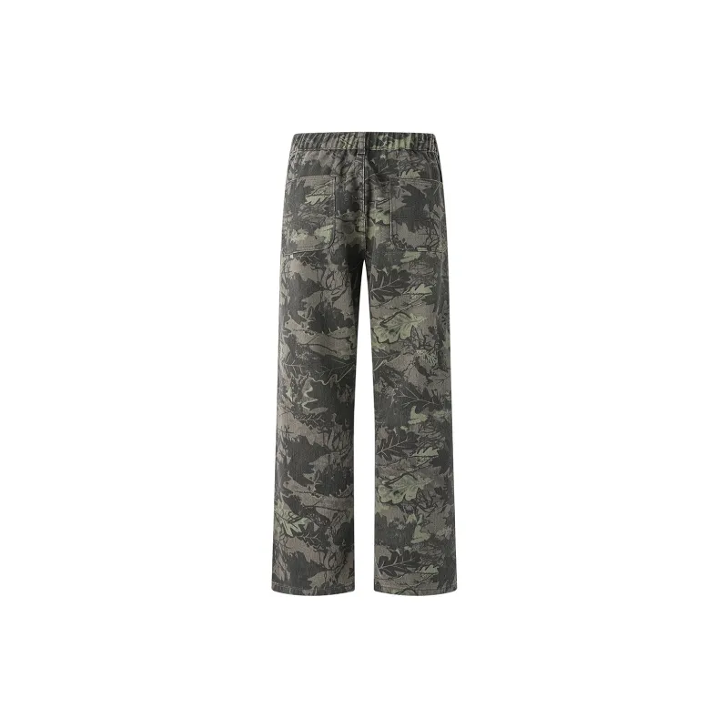 DS'DIARY Jeans Unisex Camouflage Leaf-1