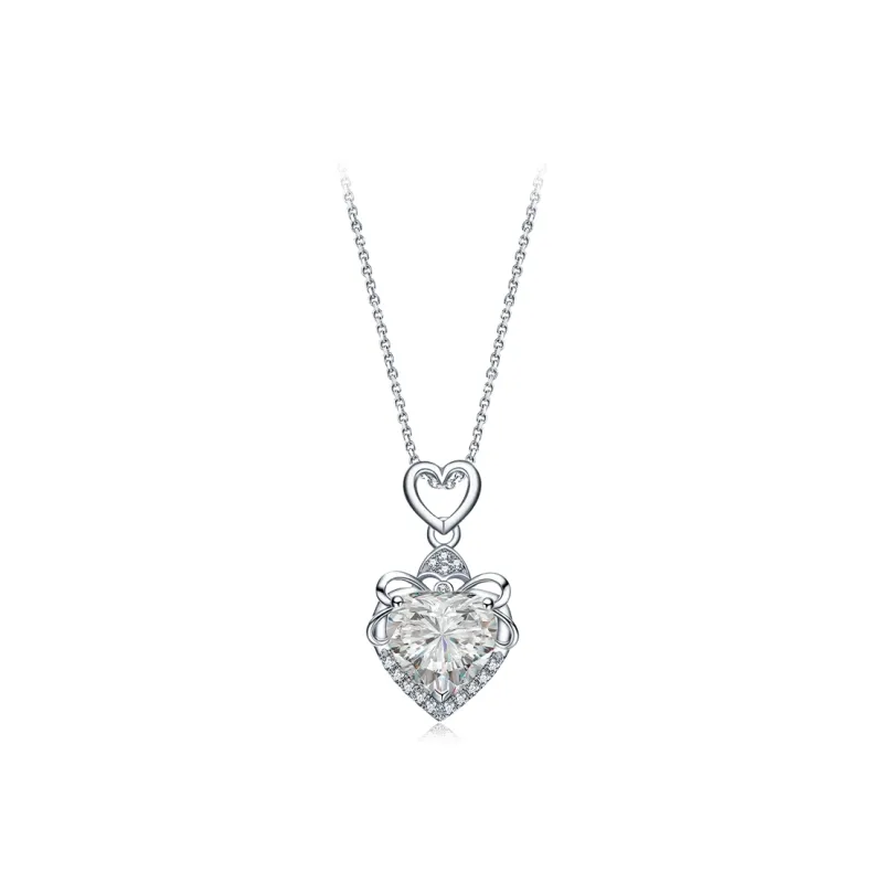 GIFU S925 Sterling Silver Moissanite Necklaces Women's-0