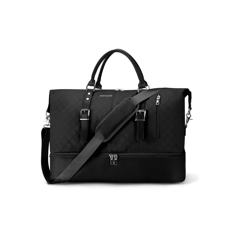 JEANSWEST Fabric Portable Crossbody Travel Bag Gym Bag Luggage Bag Unisex Multicolor-4