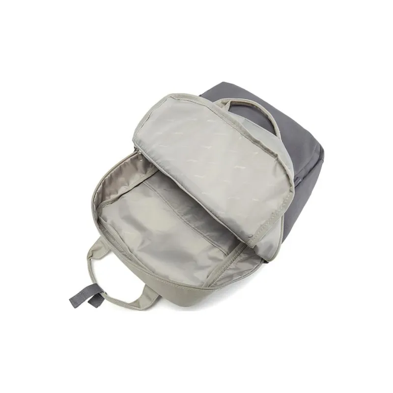 LiNing Casual Backpack Medium Size Unisex Gray Green With Dark Gray-4