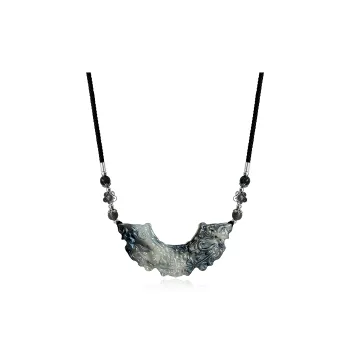 JIAOSHIYU Serpentine Jade Necklaces Unisex